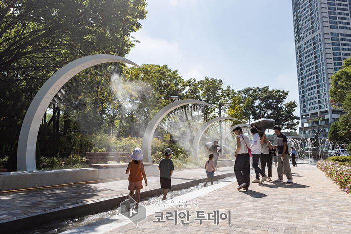 자매근린공원에 ‘물길 정원’ 조성. 시민들에게 새로운 여유와 휴식 공간 제공