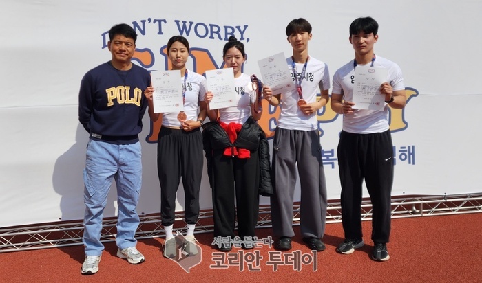 양주시청 직장운동경기부, 전국대회서 금·은·동 휩쓸며 저력 과시