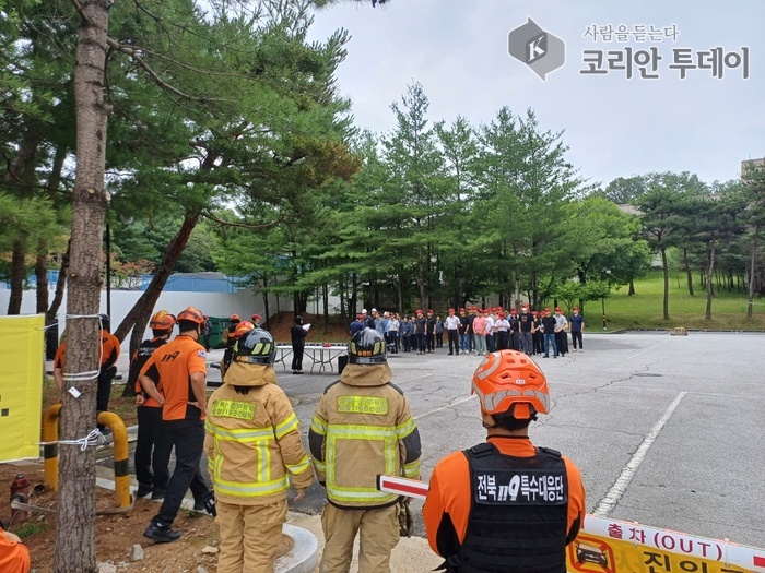 전북소방본부, 폭발물 테러 대응 능력 강화 훈련 실시
