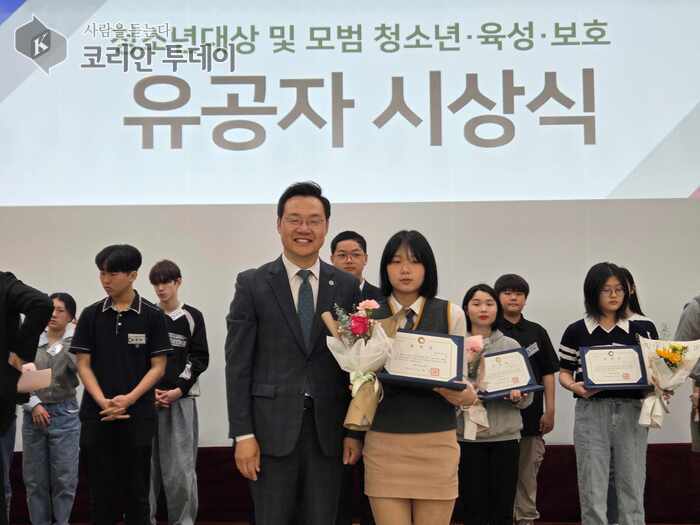 중구 청소년기자단장 김별, ‘2025 인천시 청소년 대상’서 모범청소년상 수상
