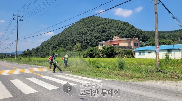 추석 앞두고 전역에서 제초 및 시설 정비 진행