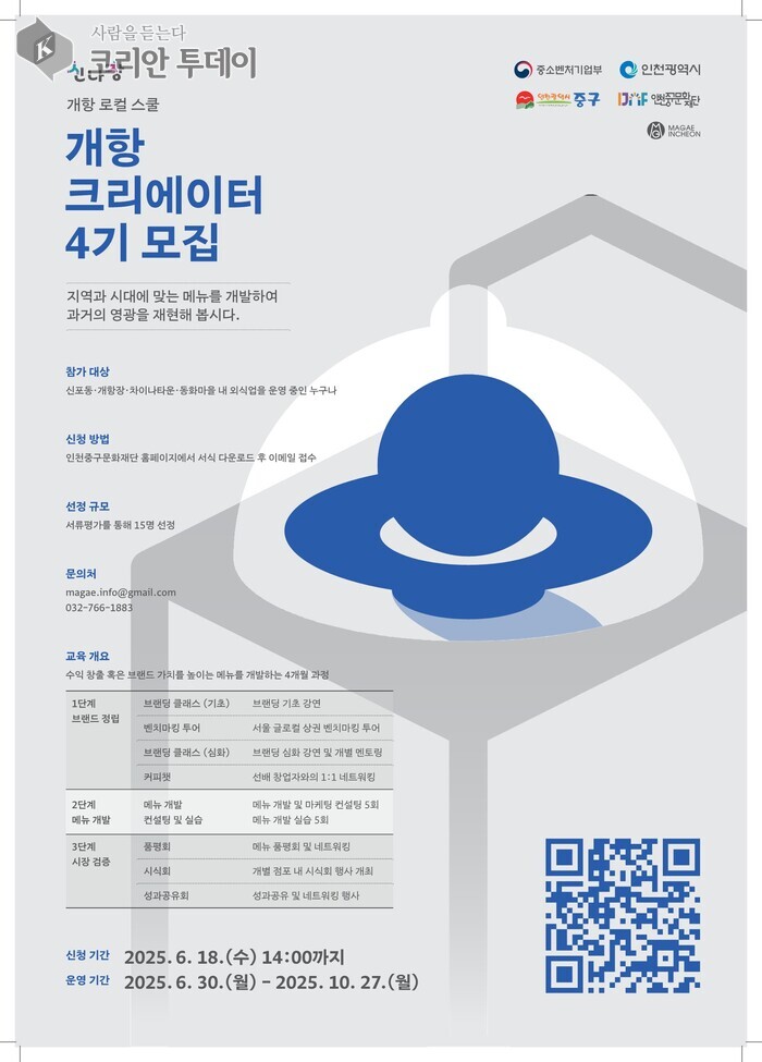 “개항희망문화상권 외식 브랜드 키운다”…‘개항 크리에이터 4기’ 참가자 모집