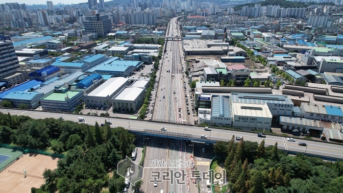 인천대로 일반화 사업 속도 낸 주안산단 진출로 개통… 교통 흐름 개선 기대