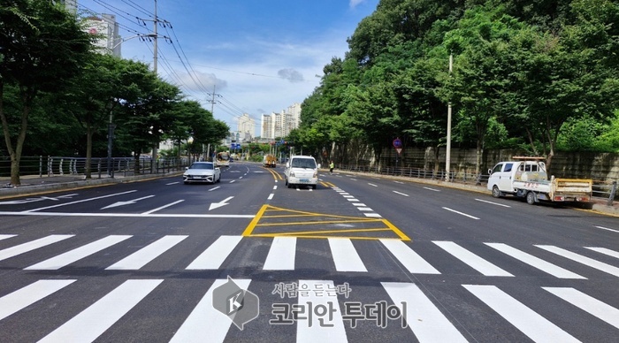 기흥구, 마북IC 일원 1km 노후도로 재포장 완료