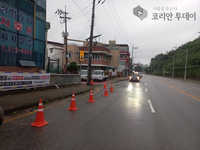 남동구, 추석 인천가족공원 진입로 불법주정차 특별 단속