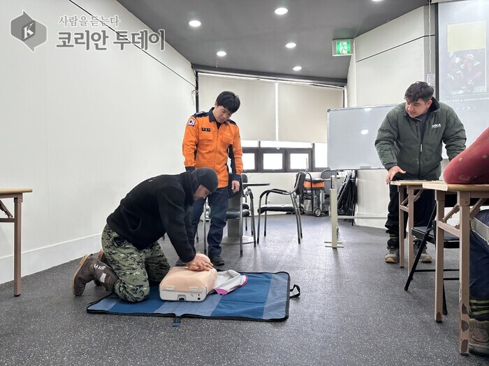 울산중부소방서, 외국인 근로자 대상 현장 맞춤형 소방안전교육 실시