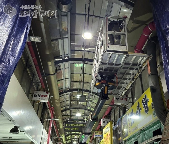 미추홀구, 전국 최초 전통시장 아케이드에 ‘융복합 도료 시범 사업’ 추진