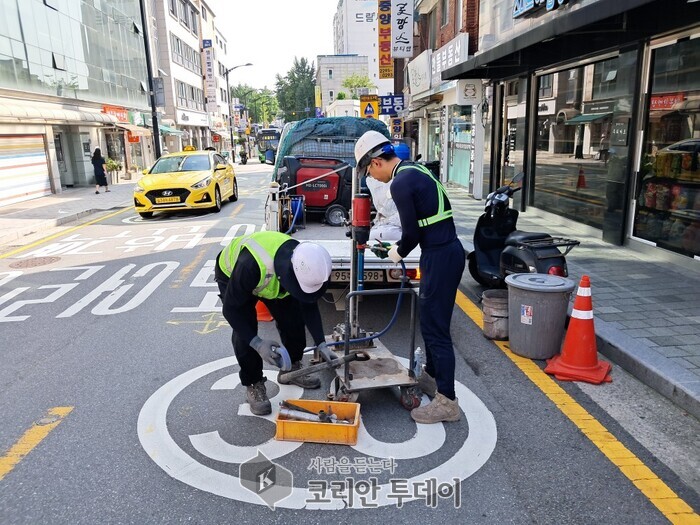 성동구, 지표투과레이더로