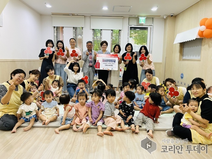 나성샛별 어린이집 기부…시장놀이로 따뜻한 30만 원 나눔