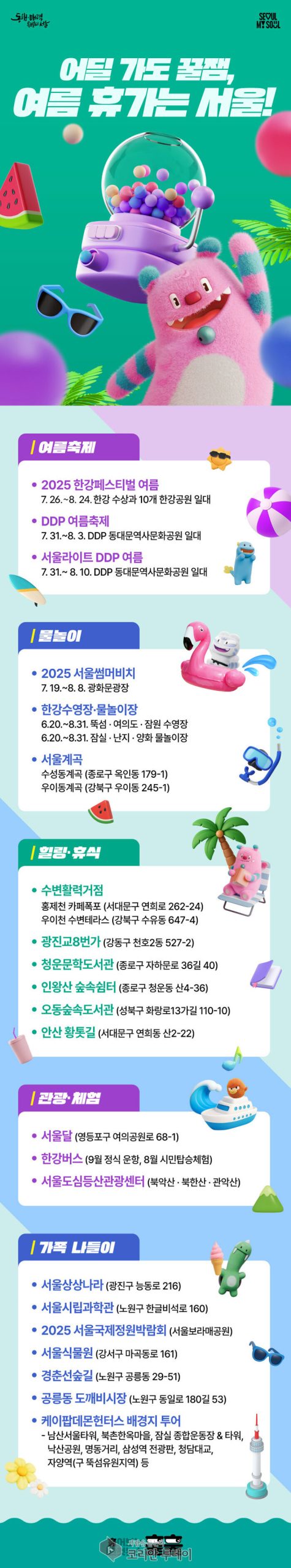 서울, 여름휴가의 재정의…도심 속 ‘피서지’가 몰려온다