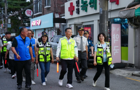 중랑구, 자율방범대와 함께 야간 합동 순찰