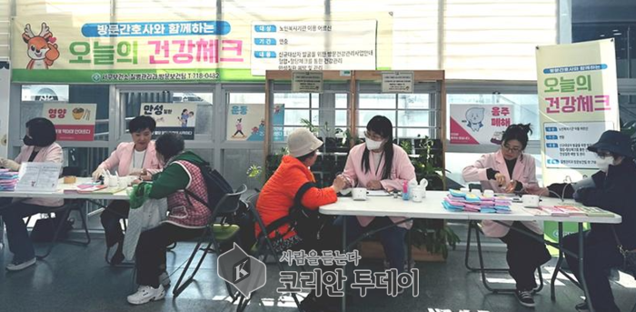 노인복지관 찾아가는 건강상담 캠페인 전개, 인천 서구