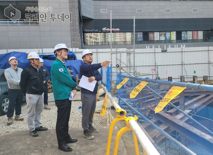 김을수 미추홀구 부구청장,  재개발·공사현장 안전 점검…구민 생명과 재산 보호에 총력