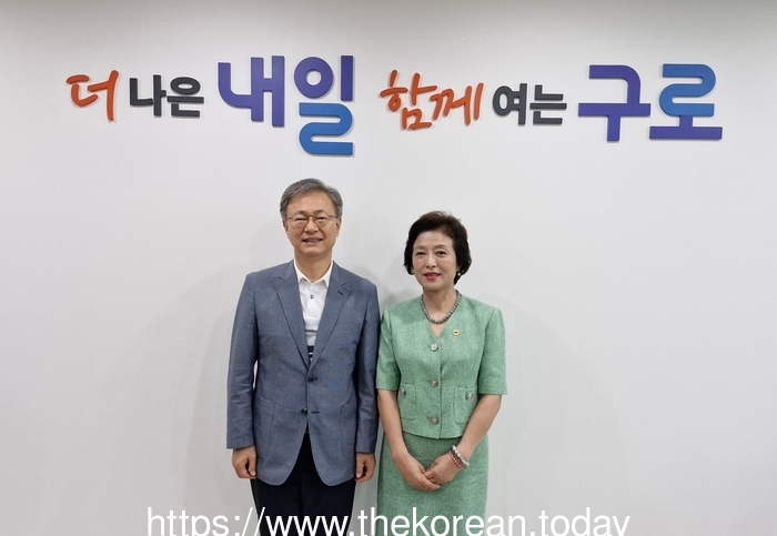 중국동포연합중앙회 총회장 김미정 구로구청장 면담