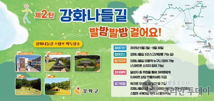 제2탄 ‘강화나들길 발밤발밤 걸어요!’ 챌린지 개최