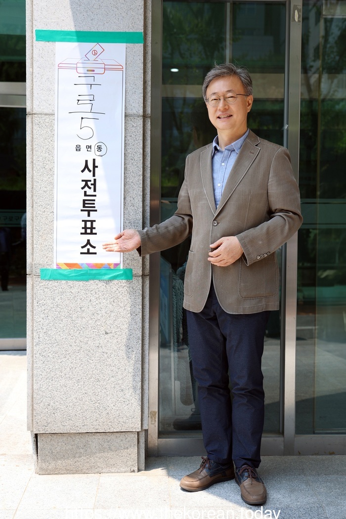 사전투표소 16곳 운영…장인홍 구청장 현장 참여로 투표 독려