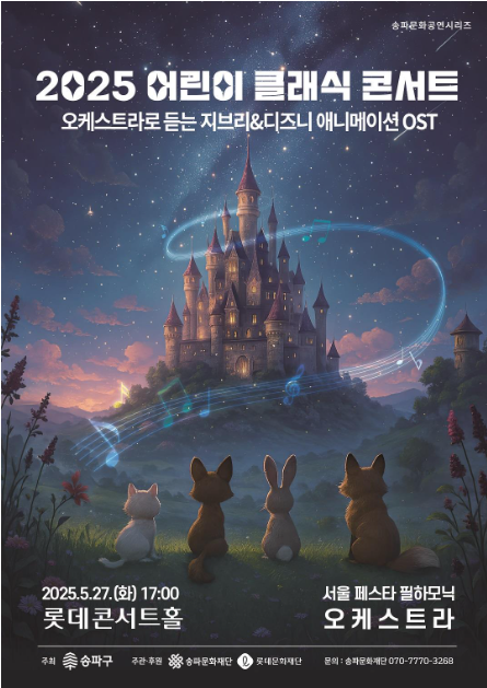 클래식으로 만나는 지브리와 디즈니! 송파구,