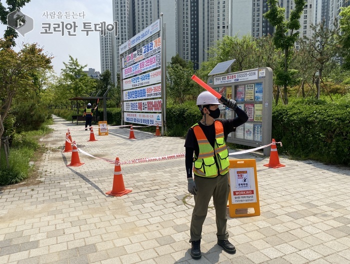 미추홀구시설관리공단, 싱크홀 대비 옥외광고물 재난 대응 훈련 실시