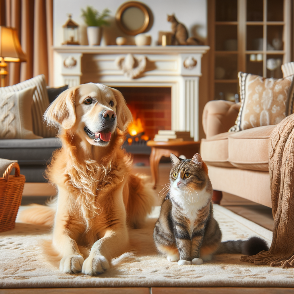 Harmony at Home: Cats and Dogs Living in Love