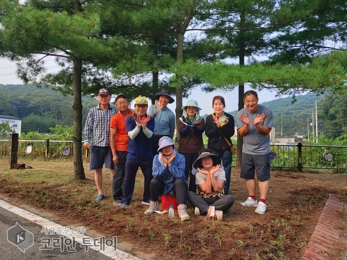 Residents' Autonomy Council Conducts 'Cosmos Planting Volunteer Work' Near Jayeon-daero