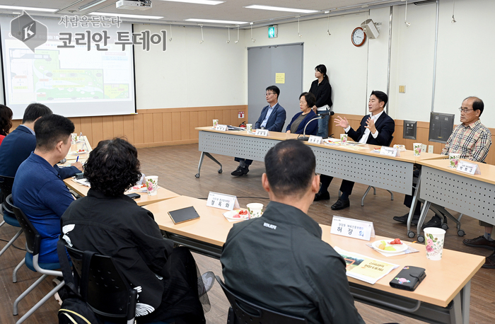 김동근 의정부시장, 신곡권역 주민과 현장 티타임 통해 소통 강화